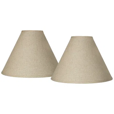 Springcrest Fine Burlap Set Of 2 Empire Lamp Shades 5x15x11.5 (spider)