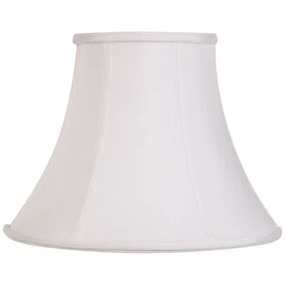 Springcrest Ginna White Fabric Flared Bell Lamp Shade 7x14x11 (spider)