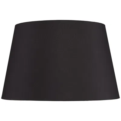 Springcrest Harmon Black Faux Silk Tapered Drum Shade 15x19.5x12 (spider)