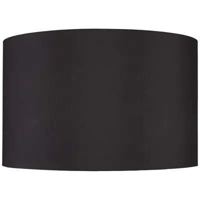 Springcrest Imogene Black Faux Silk Drum Lamp Shade 19x19x12 (spider)