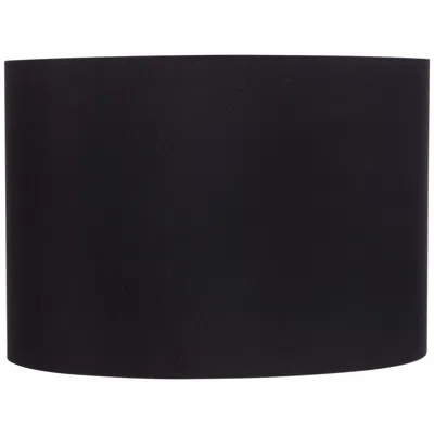 Springcrest Jonna Black Fabric Hardback Drum Lamp Shade 16x16x11 (spider)