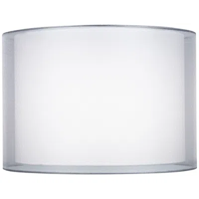 Springcrest Jonna Sheer Silver And White Double Shade 16x16x11 (spider)
