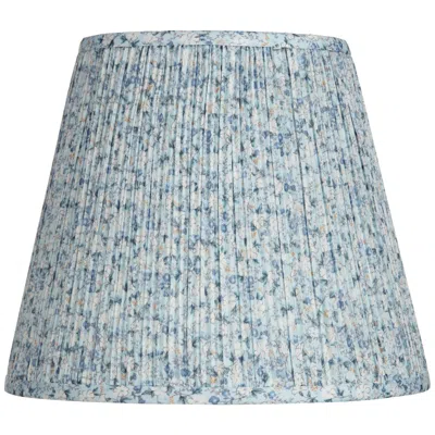 Springcrest Kasey Blue Floral Pleated Empire Lamp Shade 8x13x11 (spider)