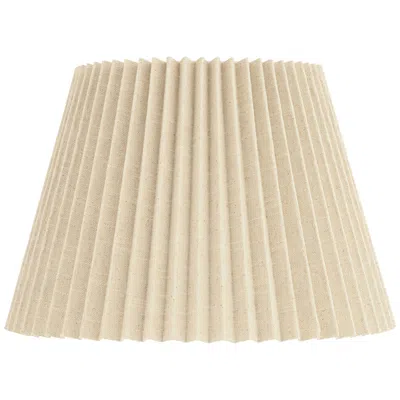 Springcrest Kaya Beige Wide Pleated Lamp Shade 9x14.5x10 (spider)