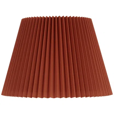 Springcrest Kaya Rust Brown Wide Pleated Lamp Shade 9x14.5x10 (spider)