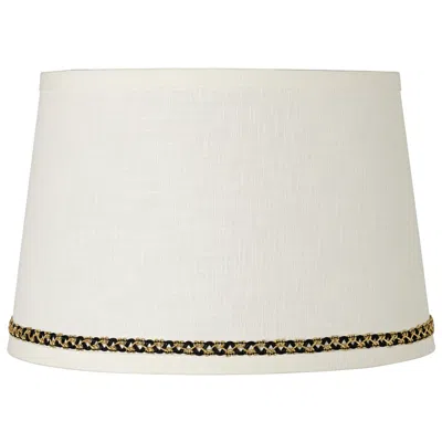Springcrest Linen Shade With Gold And Black Trim 10x12x8 (spider)