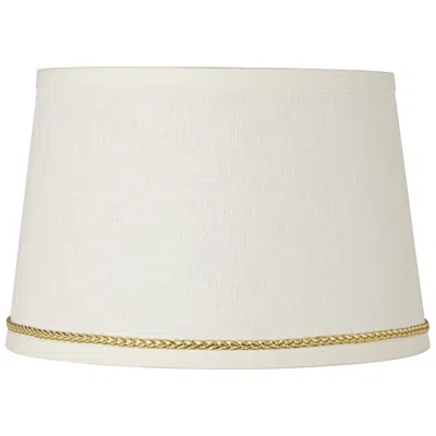 Springcrest Linen Shade With Gold Luster Braid Trim 10x12x8 (spider)
