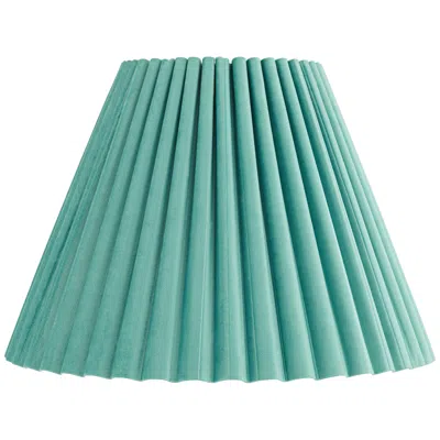 Springcrest Lita Turquoise Blue Green Velvet Pleated Shade 7x15x10 (spider)