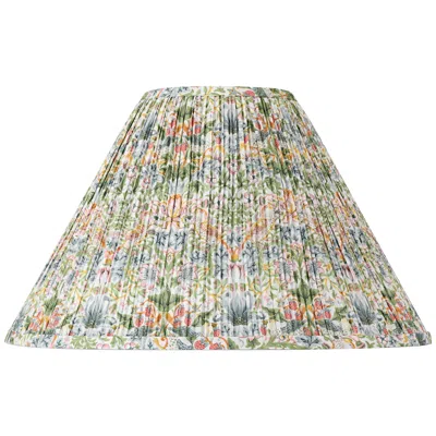 Springcrest Lizzy Colors Floral Pleated Empire Shade 6x17x10x11.5 (spider) In Green