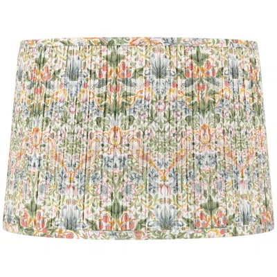 Springcrest Lizzy Multi-color Floral Pleated Drum Shade 14x16x11 (spider)