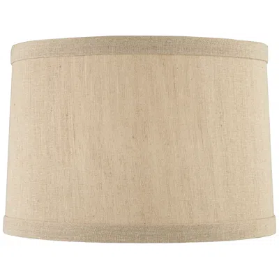 Springcrest Marlee Natural Linen Hardback Drum Lamp Shade 15x16x11 (spider)
