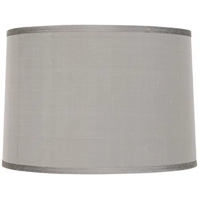 Springcrest Marlee Platinum Gray Faux Silk Lamp Shade 15x16x11 (spider)