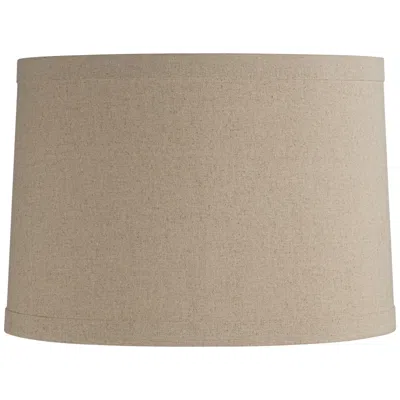 Springcrest Marlee Taupe Linen Drum Shade 15x16x11 (spider)