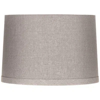 Springcrest Marlee Warm Gray Linen Drum Lamp Shade 15x16x11 (spider)