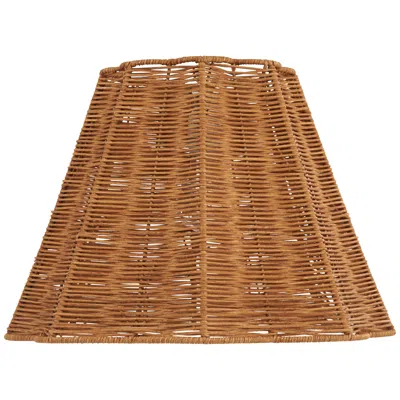 Springcrest Maurice Natural Dark Rattan Lamp Shade By  8x16x11
