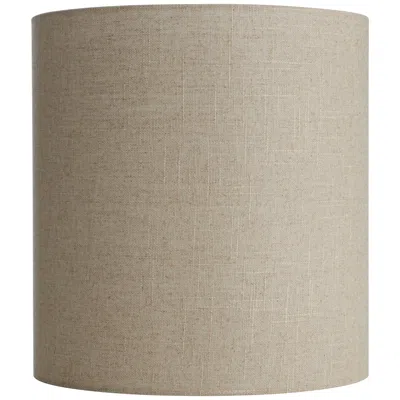 Springcrest Meryl Oatmeal Linen Tall Drum Shade 14x14x15 (spider)