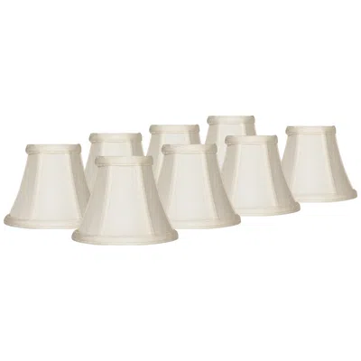Springcrest Mimi Cream Fabric Bell Shades 3x6x5x5 (clip-on) Set Of 8