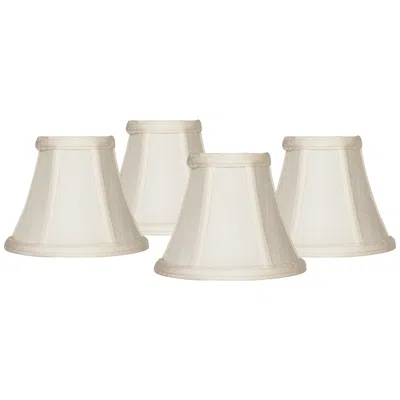 Springcrest Mimi Off-white Fabric Bell Shades 3x6x5x5 (clip-on) Set Of 4