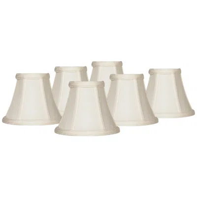 Springcrest Mimi Off-white Fabric Bell Shades 3x6x5x5 (clip-on) Set Of 6