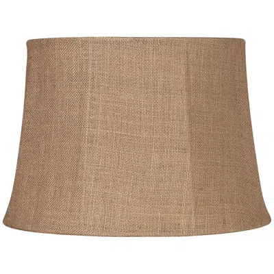Springcrest Morel Natural Burlap Large Drum Lamp Shade 13x16x11 (spider)