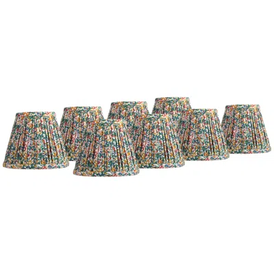 Springcrest Multi-color Pleated Clip-on Lamp Shades 3.5x6x5 Set Of 8