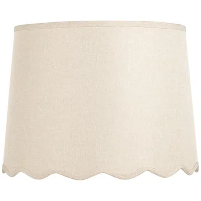 Springcrest Mylie Cream Scallop Drum Shade 13x15x11x11 (spider)