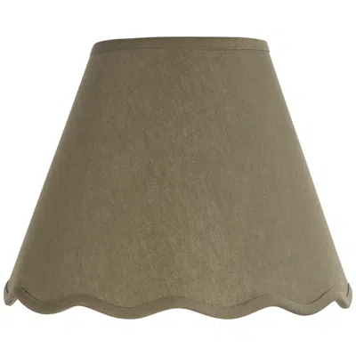 Springcrest Mylie Dark Sage Scallop Empire Shade 6x12x9.5x9 (spider)