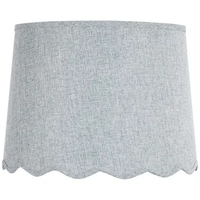 Springcrest Mylie Gunsmoke Scallop Drum Shade 13x15x11x11 (spider)