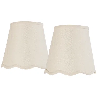 Springcrest Mylie Off-white Empire Lamp Shade 4x6x5.5 (clip-on) Set Of 2 In Gold