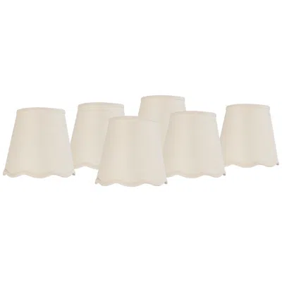 Springcrest Mylie Off-white Empire Lamp Shade 4x6x5.5 (clip-on) Set Of 6 In Neutral