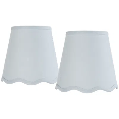Springcrest Mylie Soft Blue Empire Lamp Shade 4x6x5.5 (clip-on) Set Of 2