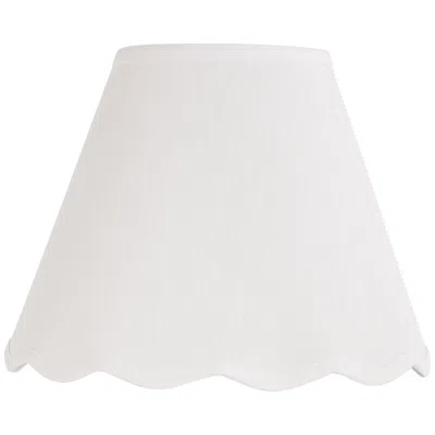 Springcrest Mylie White Scallop Empire Shade 6x12x9.5x9 (spider)