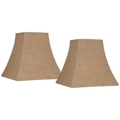 Springcrest Natural Set Of 2 Square Shades 5.25/5.25x10x10x9.5 (spider)