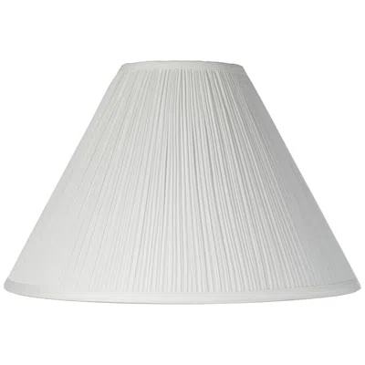 Springcrest Nicol Ivory Mushroom Pleated Shade 6x18x12.75 (spider)