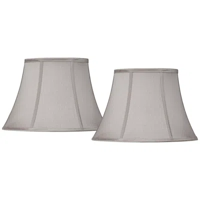 Springcrest Pewter Gray Set Of 2 Oval Shades 7/9x13/15x10.5 (spider)