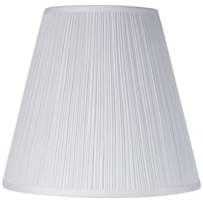 Springcrest Porcini White Fabric Mushroom Pleated Shade 9x16x14.5 (spider)