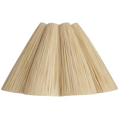 Springcrest Raffia Wave Empire Lamp Shade 6x18x10 (spider)