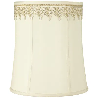 Springcrest Reuben Deep Shade With Embroidered Leaf Trim 12x14x16 (spider)