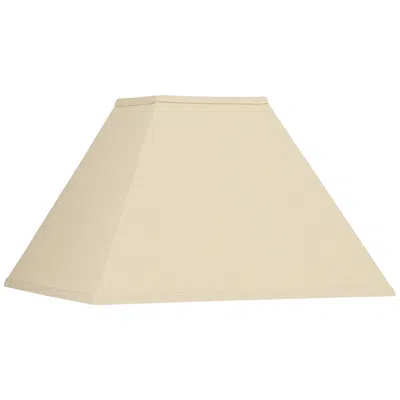 Springcrest Reva Beige Linen Tapered Square Lamp Shade 6x16x10 (spider)