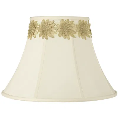 Springcrest Shade With Gold Flower Trim 9x18x13 (spider)