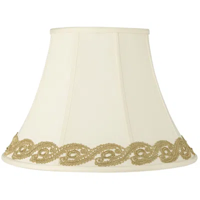 Springcrest Shade With Gold Vine Lace Trim 9x18x13 (spider)