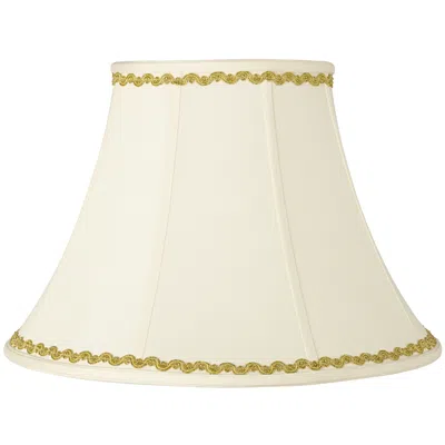 Springcrest Shade With Metallic Gold Wave Trim 9x18x13 (spider)