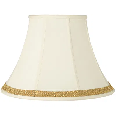Springcrest Shade With Yellow Gold Ribbon Trim 9x18x13 (spider)