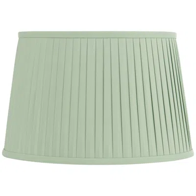 Springcrest Shay Celadon Green Pleated Drum Lamp Shade 14x17x11 (spider)