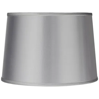 Springcrest Sydnee Gray With Silver Trim Drum Lamp Shade 14x16x11 (spider)