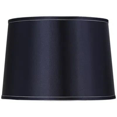 Springcrest Sydnee Navy With Silver Trim Drum Shade 14x16x11 (spider)