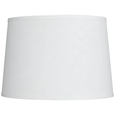Springcrest Tammi White Linen Drum Lamp Shade 14x16x11x11 (spider)