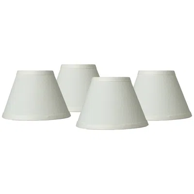 Springcrest Taya Cream Chandelier Lamp Shades 3.5x7x5 (clip-on) Set Of 4