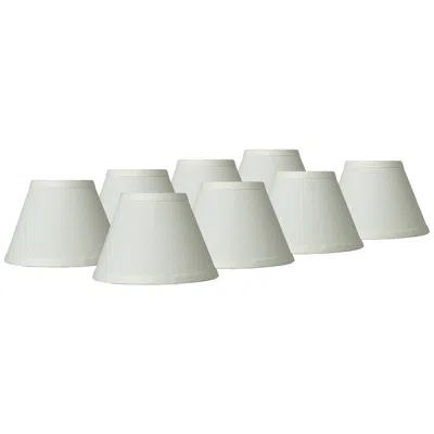 Springcrest Taya Cream Chandelier Lamp Shades 3.5x7x5 (clip-on) Set Of 8