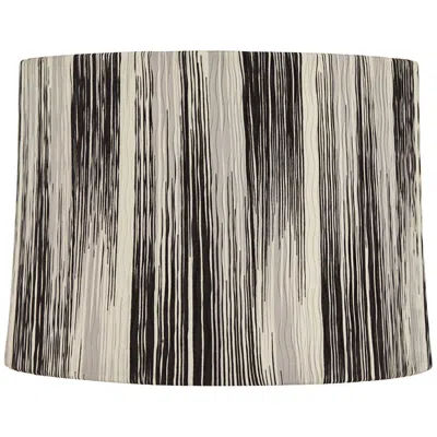 Springcrest Tobey Black Monochrome Drum Lamp Shade 13x14x10 (spider)